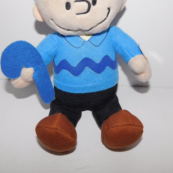 Charlie Brown Peanuts 10" Plush Blue Holding Candy Cane Musical stuffed Doll - Picture 3 of 7